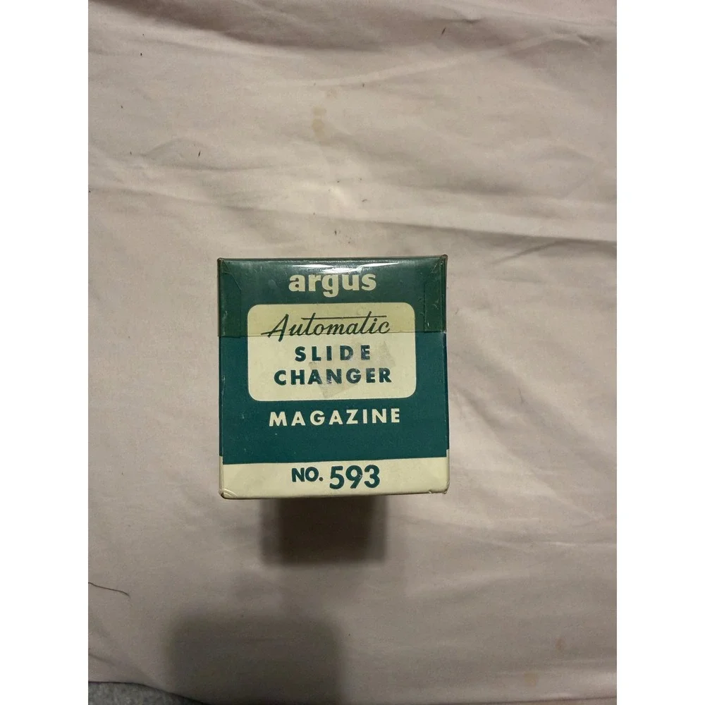 Vintage Argus No 593 Automatic Slide Changer Magazine Set of 2 with Boxes